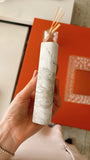 Volakas marble engraved side letter mezuzah