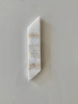 Asymmetrical Onyx Ivory Mezuzah