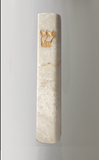 Marbella Isabella marble mezuzah with gold letter