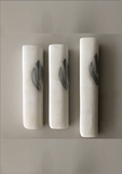 Onyx ivory silver side letter mezuzah