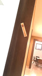 Onyx capuccino mezuzah with brown letter