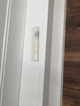 Onyx ivory silver side letter mezuzah