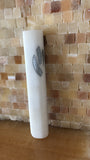 Onyx ivory silver side letter mezuzah